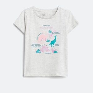 Rumi + Ryder The everyday graphic tee size medium (8-10). Light grey.